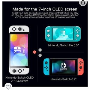 Nintendo Switch ProCase OLED Screen Protector, Tempered Glass Screen Protector